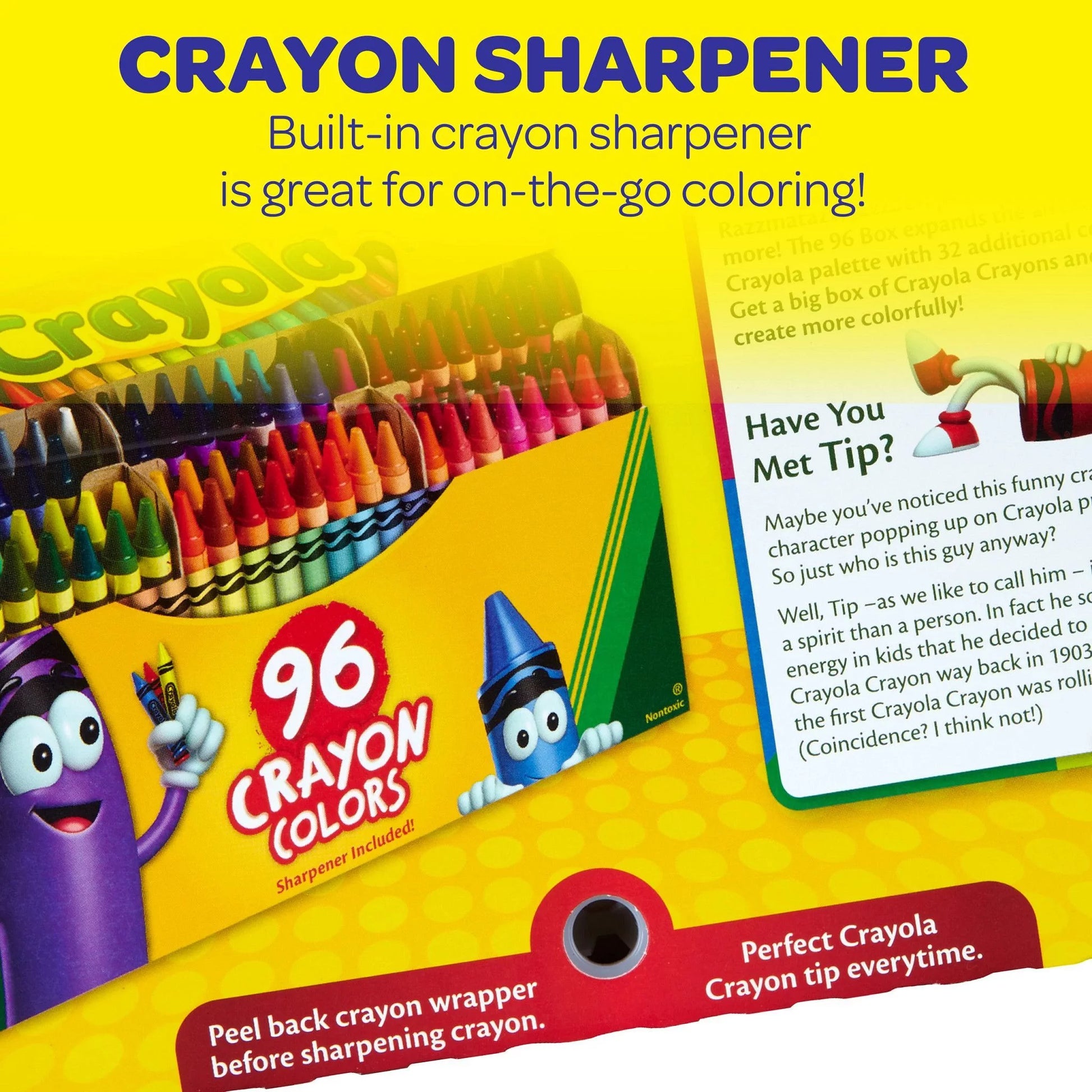 Crayon Set, 96 Ct, Classroom Must Haves, Back School Supplies for Teachers and Students, Coloring Gift for Kids, Ages 4+