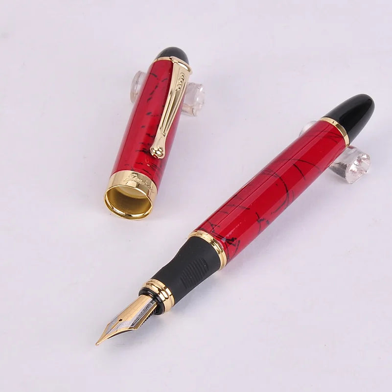 Jinhao X450 Luxury Dazzle Blue Fountain Pen High Quality Metal Inking Pens for Office Supplies School Supplies