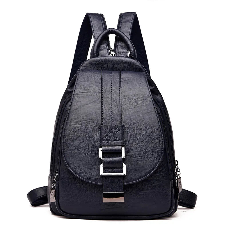 2024 Designer Backpacks Women Leather Backpacks Female School Bag for Teenager Girls Travel Back Bag Retro Bagpack Sac a Dos