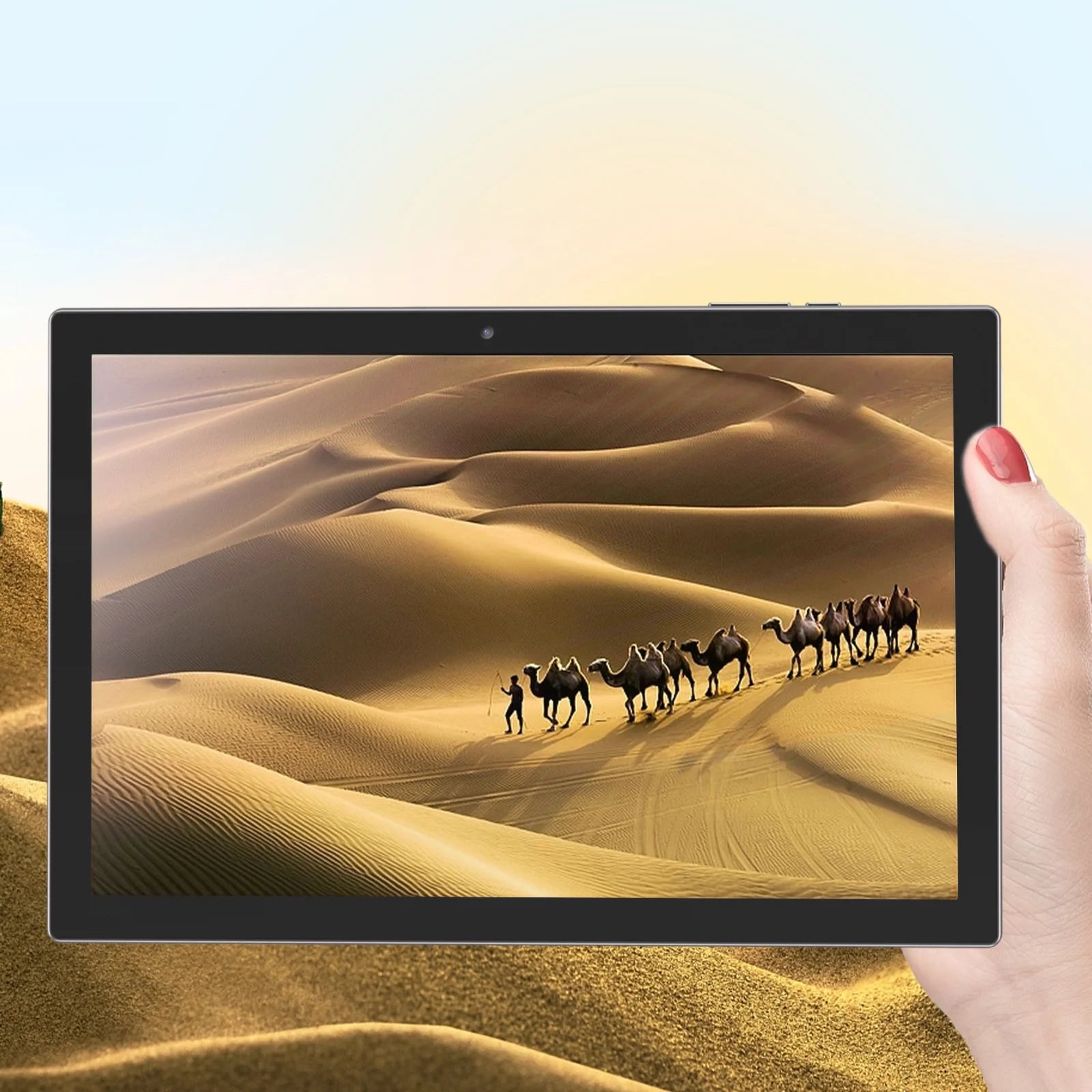 Tablet 10 Inch Android Tablets, 64GB ROM 1024GB Expand,6000Mah Battery, Quad-Core Processor 2GB RAM Tableta, 8MP Camera Wifi 10.1'' IPS HD Touch Screen Android Tablet Black.