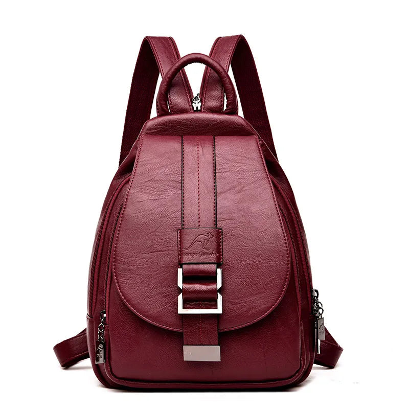 2024 Designer Backpacks Women Leather Backpacks Female School Bag for Teenager Girls Travel Back Bag Retro Bagpack Sac a Dos