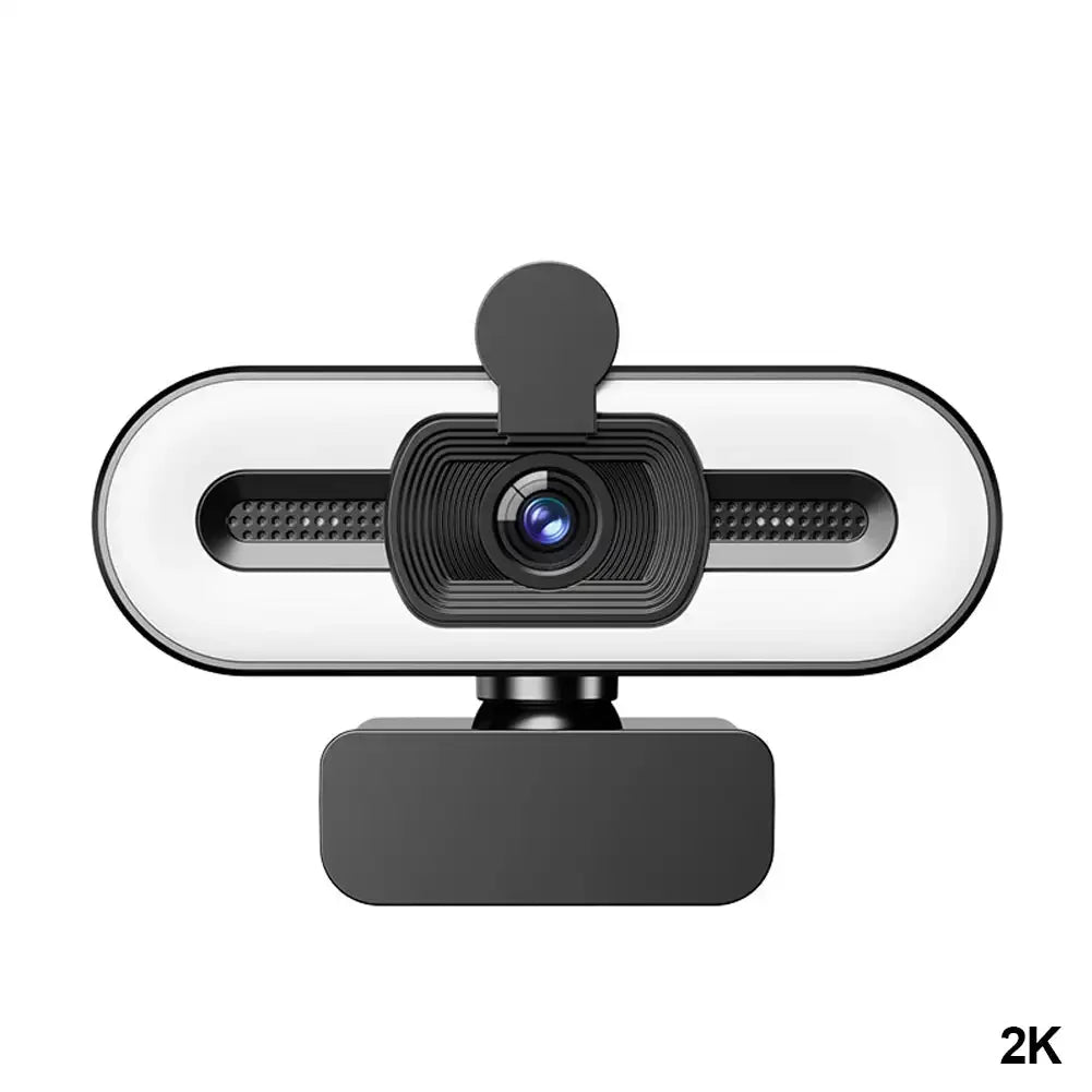 4K Webcam Autofocus HD Webcam with Fill Light Rotatable Laptop Webcam PC Computer Camera with Microphone for Youtube Video