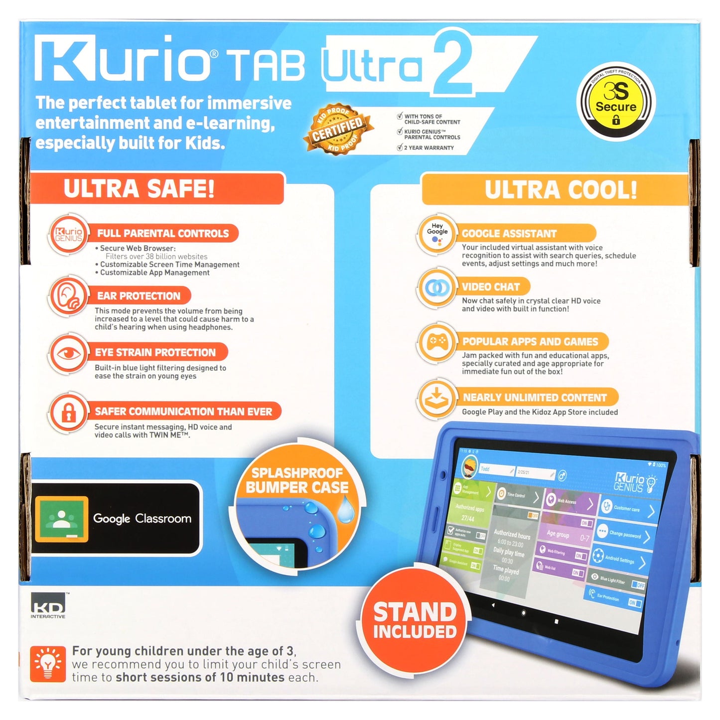 Kurio Ultra 2 Tablet - the Ultimate Tablet Built for Kids!