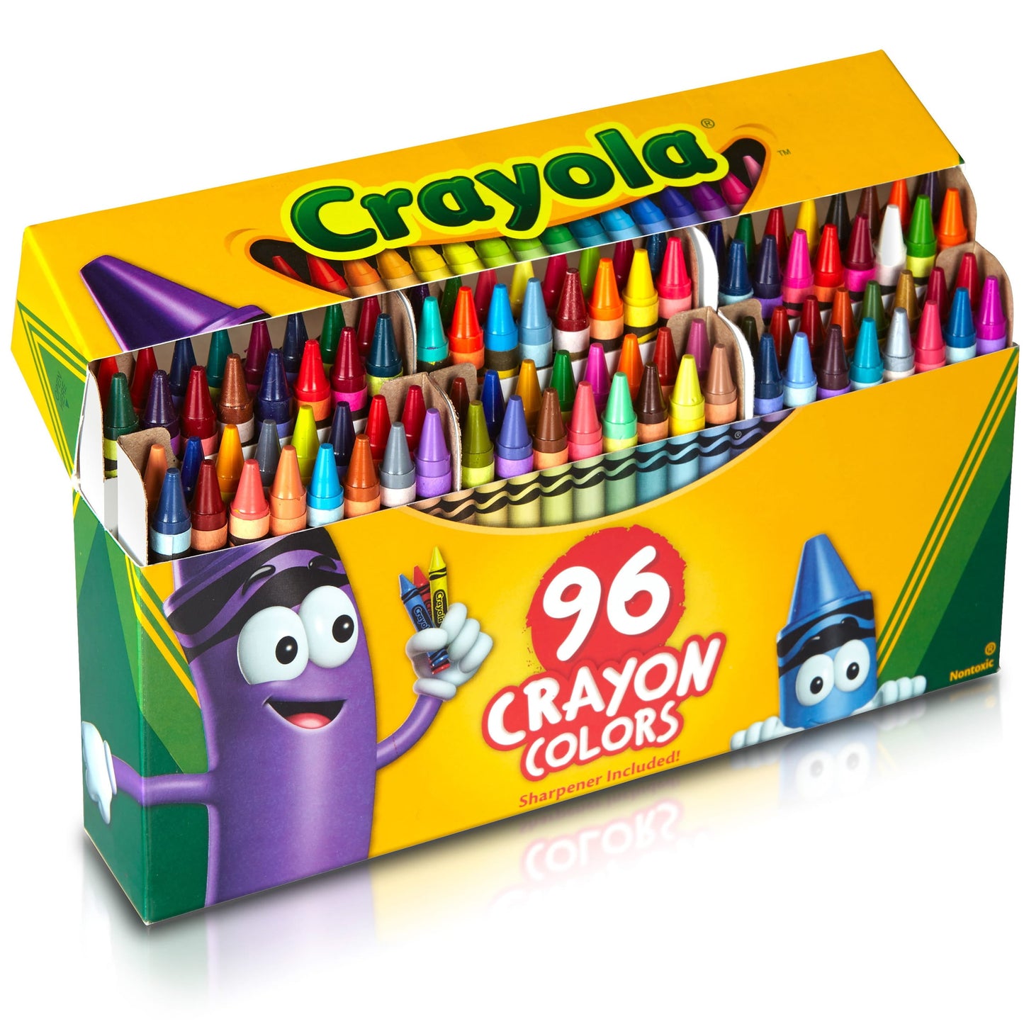 Crayon Set, 96 Ct, Classroom Must Haves, Back School Supplies for Teachers and Students, Coloring Gift for Kids, Ages 4+
