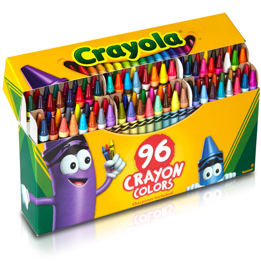 Crayon Set, 96 Ct, Classroom Must Haves, Back School Supplies for Teachers and Students, Coloring Gift for Kids, Ages 4+
