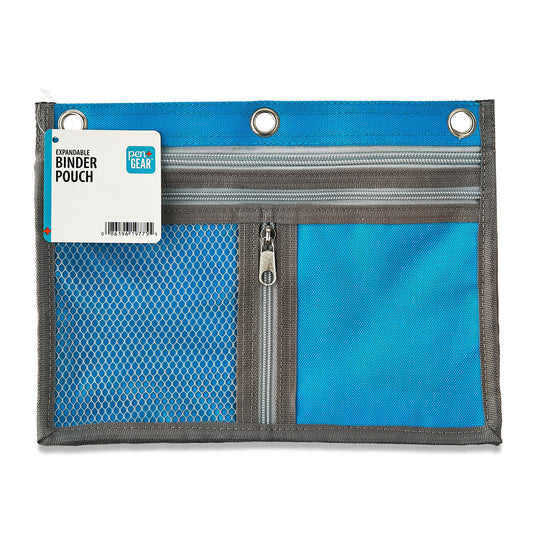 Blue Expandable Binder Pouch