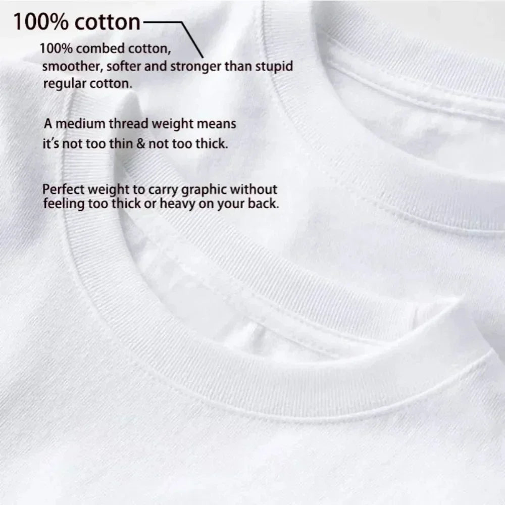 Retro Simple Letter Summer Men's 100% Cotton Comfortable Breathable Casual Fashion T-Shirt Outdoor Street Clothing for Men Teess