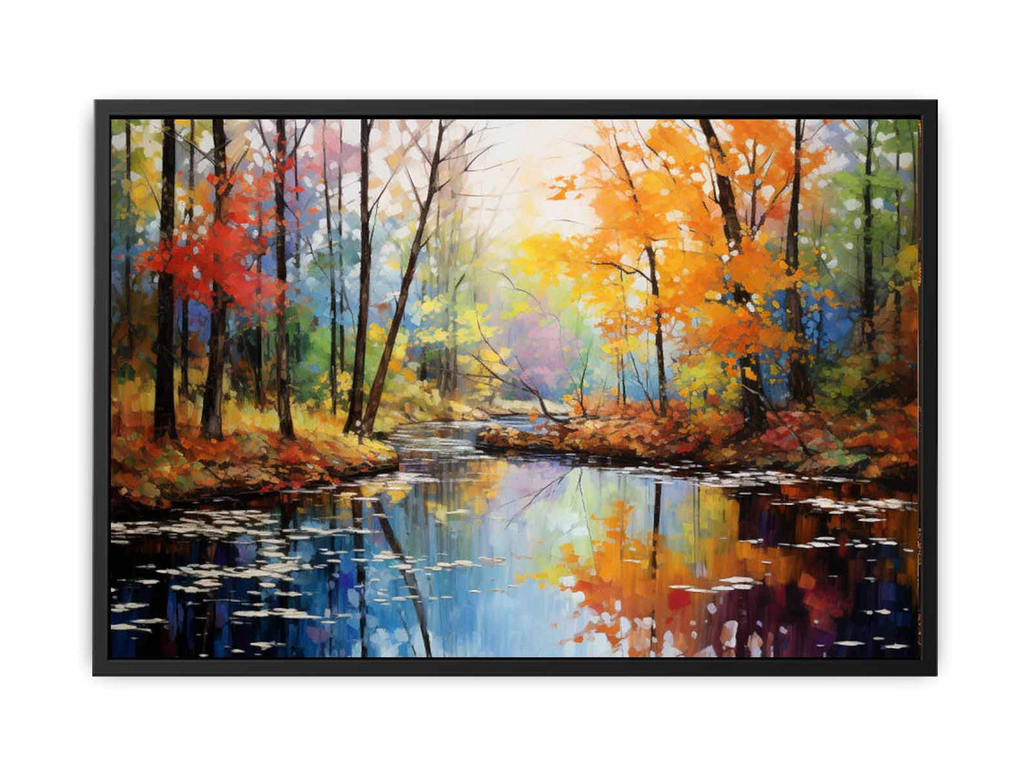 Rainbow Tree Art Canvas Art Print