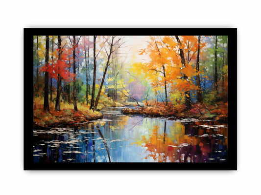 Rainbow Tree Art Canvas Art Print