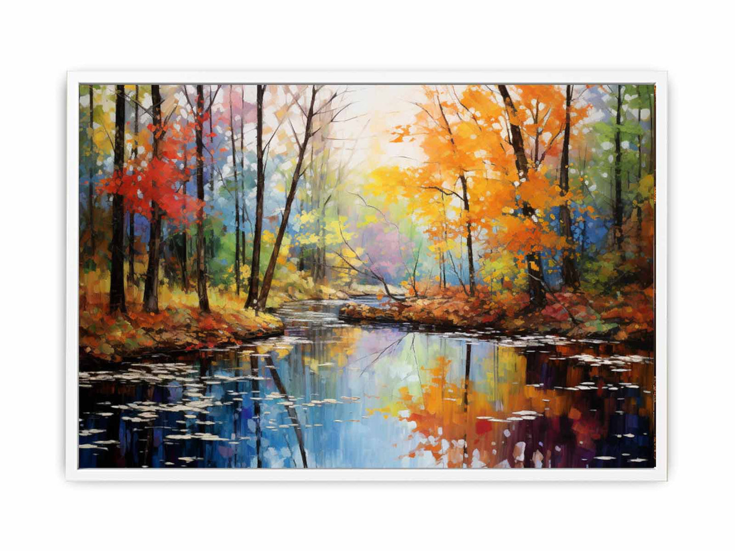 Rainbow Tree Art Canvas Art Print