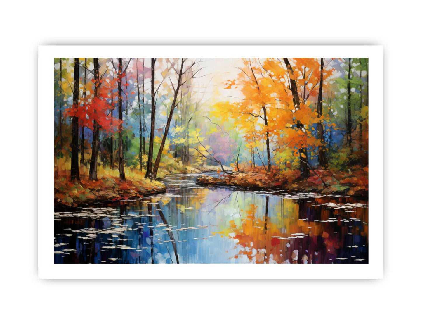 Rainbow Tree Art Canvas Art Print