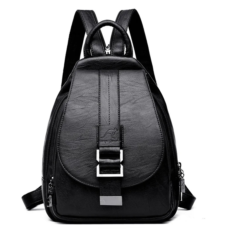 2024 Designer Backpacks Women Leather Backpacks Female School Bag for Teenager Girls Travel Back Bag Retro Bagpack Sac a Dos