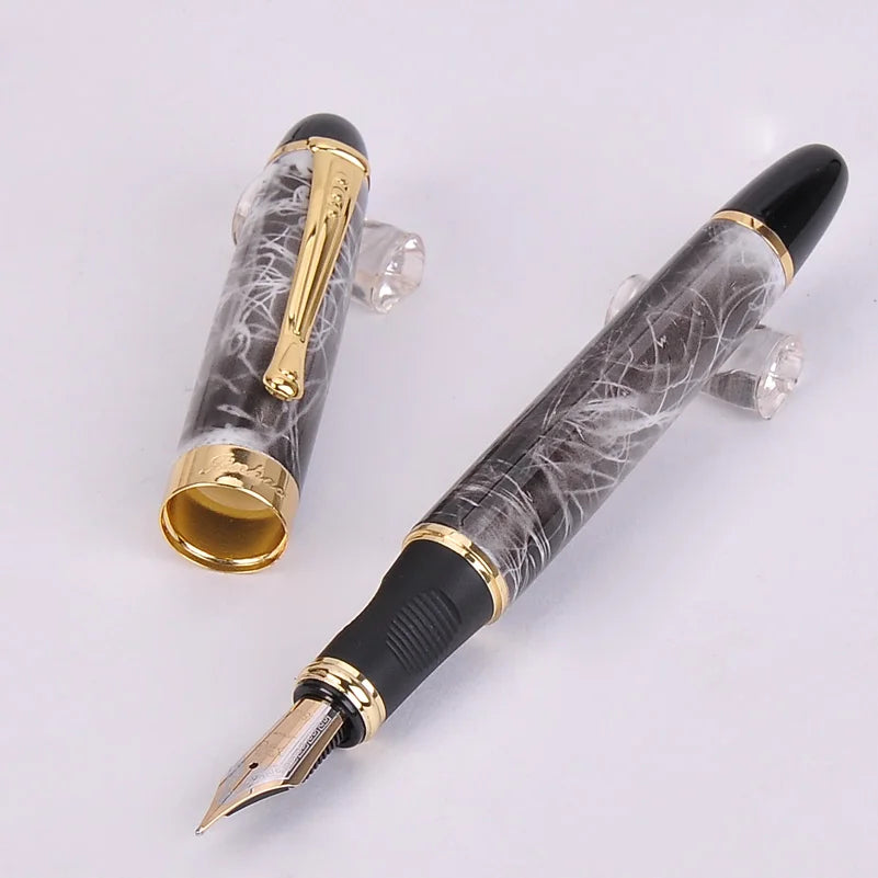 Jinhao X450 Luxury Dazzle Blue Fountain Pen High Quality Metal Inking Pens for Office Supplies School Supplies