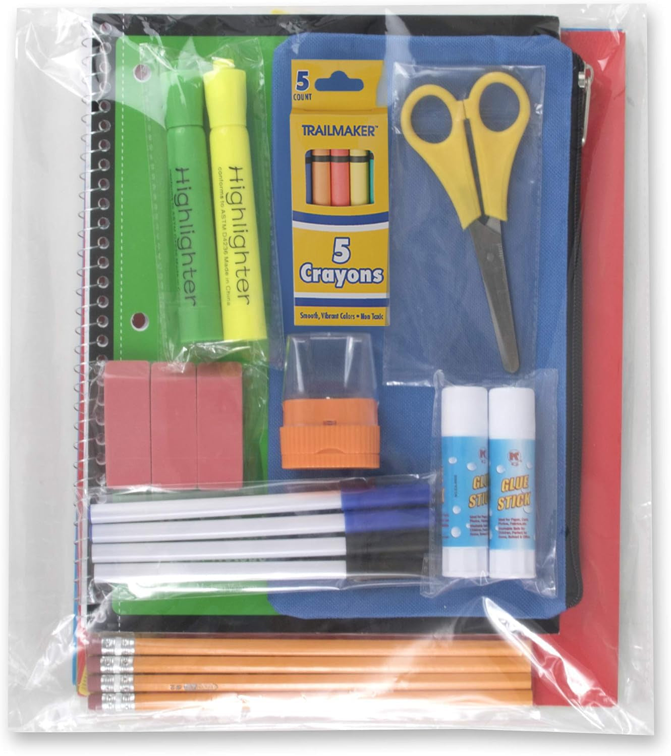 School Supplies Kit for Girls, Boys Back to School Supplies Bundle Pack 30 Piece