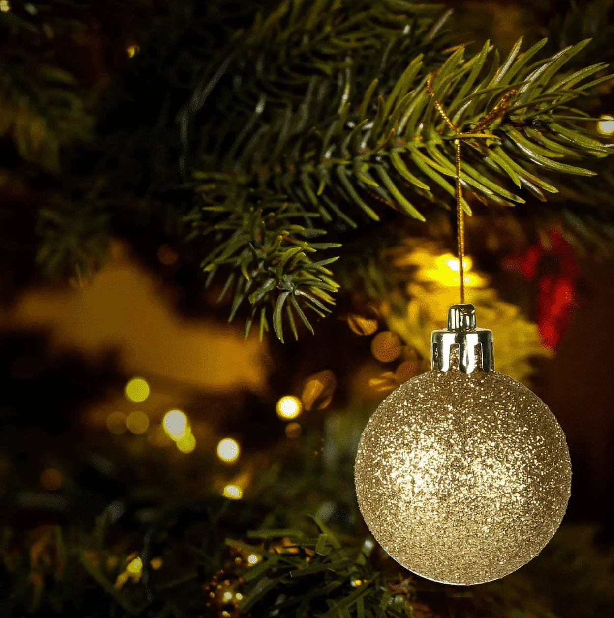 Christmas Decorations Clearance Mini Christmas Balls Ornaments, Small Shatterproof Christmas Baubles for Xmas Party Ornament Decor 30Mm