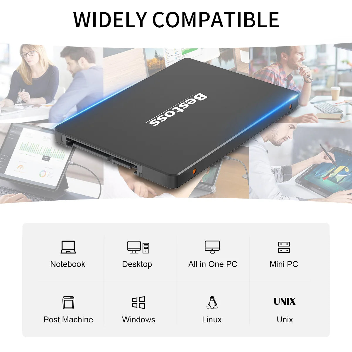 SSD Internal 2.5 Inch Sata 120GB 240GB 480GB Hard Disk 128GB 256GB 512GB SSD Hard Drive for Laptop Notebook PC