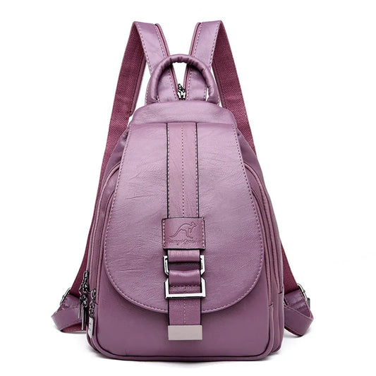 2024 Designer Backpacks Women Leather Backpacks Female School Bag for Teenager Girls Travel Back Bag Retro Bagpack Sac a Dos