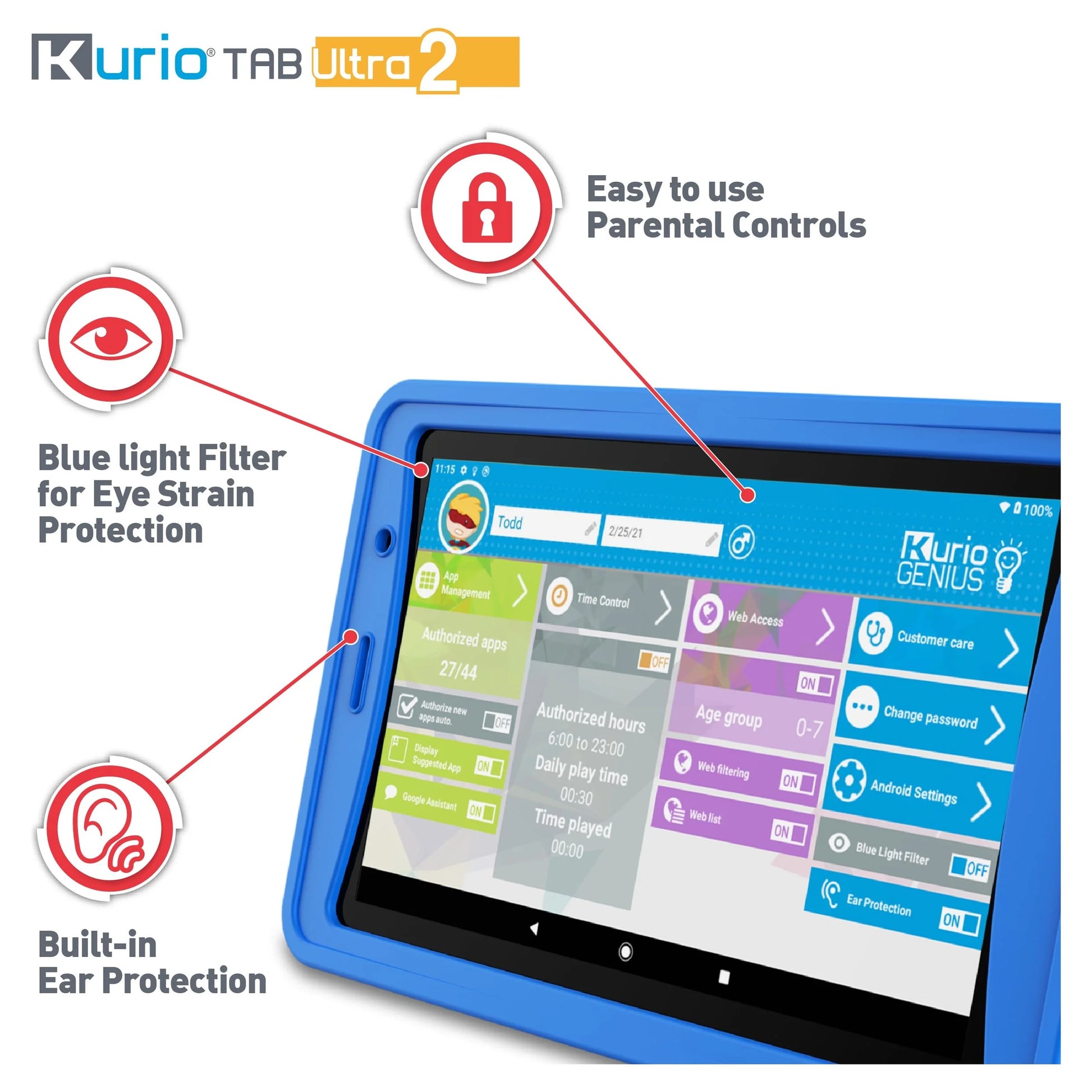 Kurio Ultra 2 Tablet - the Ultimate Tablet Built for Kids!