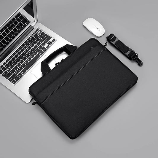 Computer Bag for Women, Laptop Tote Shoulder Bag, 14.1 in Laptop or Tablet, Stylish, Durable, Waterproof Fabric, Lightweight, Business Casual, Suitable for Multiple Laptops Black