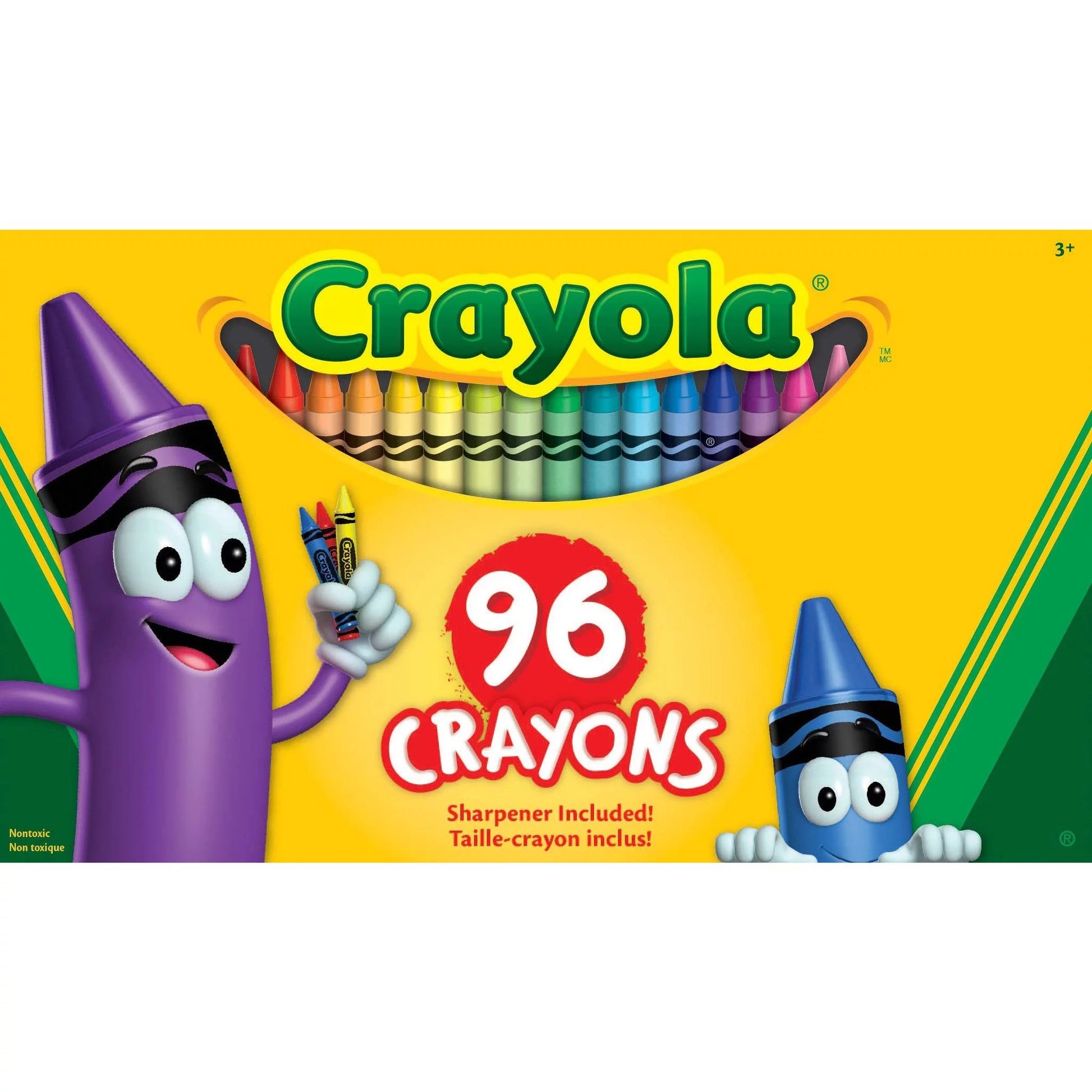 Crayon Set, 96 Ct, Classroom Must Haves, Back School Supplies for Teachers and Students, Coloring Gift for Kids, Ages 4+