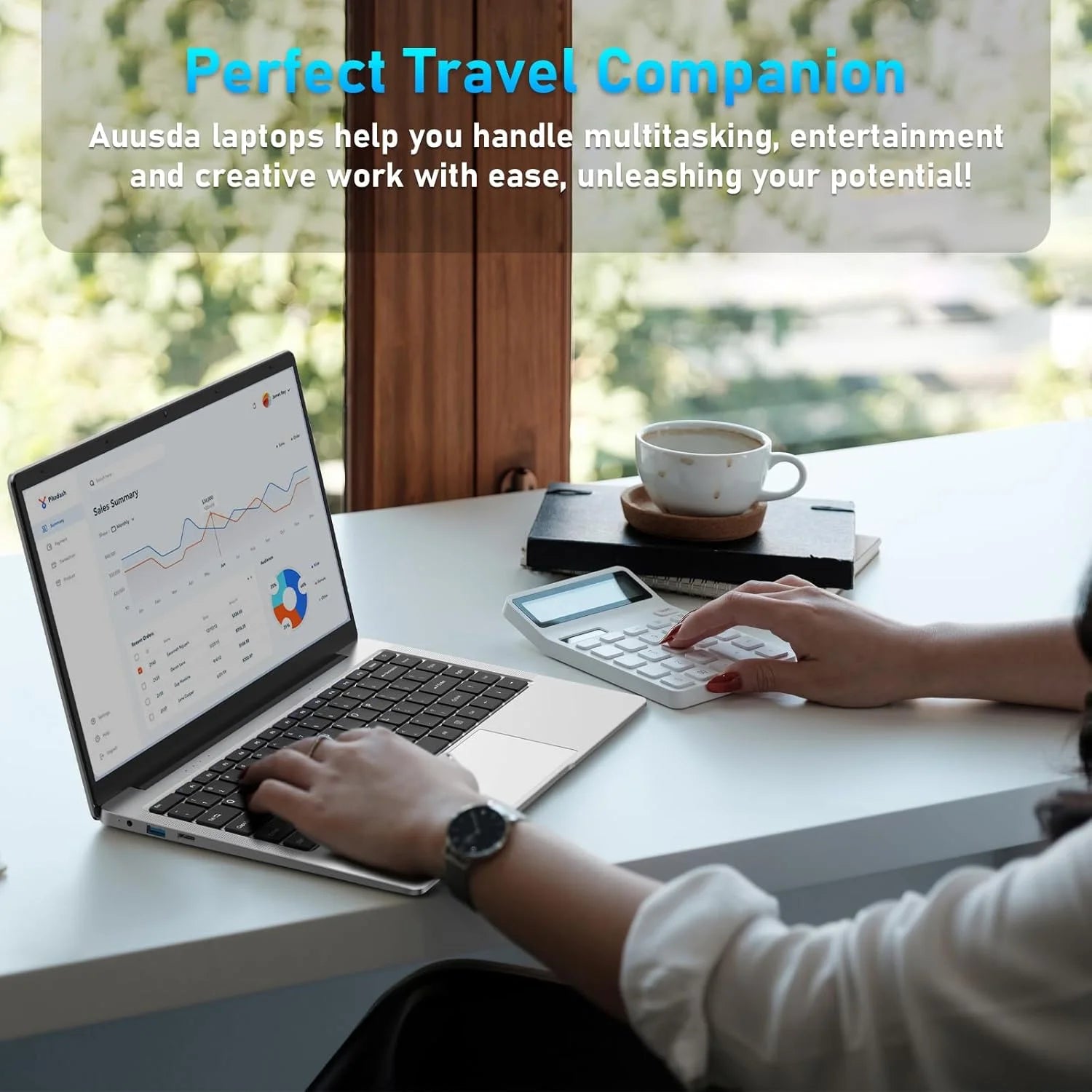 14.1 Inch Lightweight Business Laptop Computer Windows 11 Pro Office 2024 6GB RAM 512GB SSD FHD IPS Display Intel Celeron N4000 Work Laptop Back to School Essentials for Students (Silver)