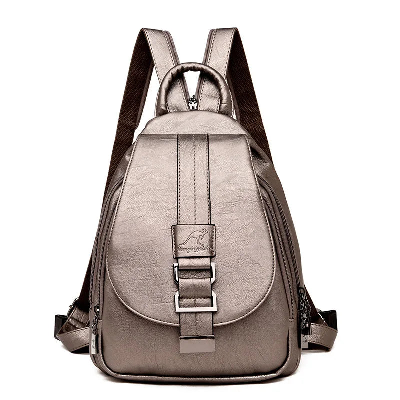 2024 Designer Backpacks Women Leather Backpacks Female School Bag for Teenager Girls Travel Back Bag Retro Bagpack Sac a Dos