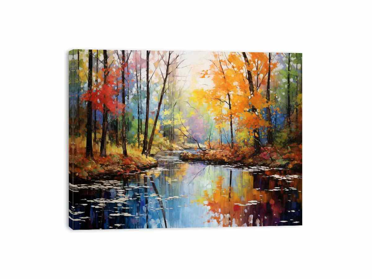 Rainbow Tree Art Canvas Art Print