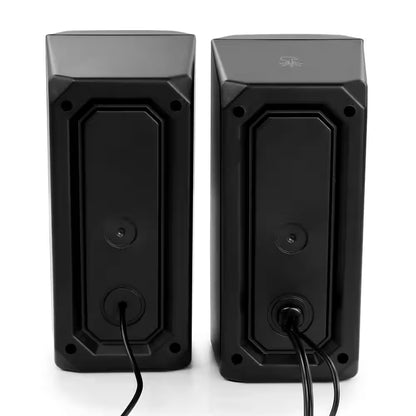 2.0 Computer Gaming Speakers with LED RGB Lights