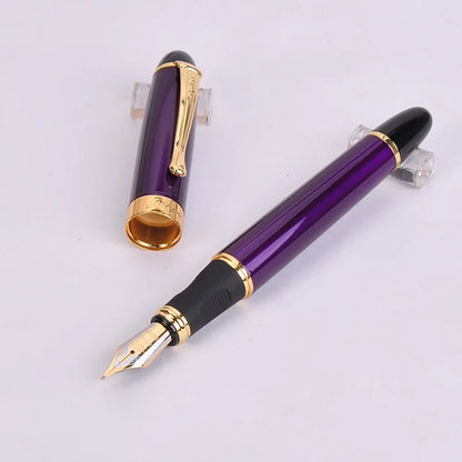 Jinhao X450 Luxury Dazzle Blue Fountain Pen High Quality Metal Inking Pens for Office Supplies School Supplies