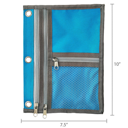Blue Expandable Binder Pouch
