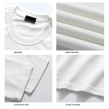 Retro Simple Letter Summer Men's 100% Cotton Comfortable Breathable Casual Fashion T-Shirt Outdoor Street Clothing for Men Teess