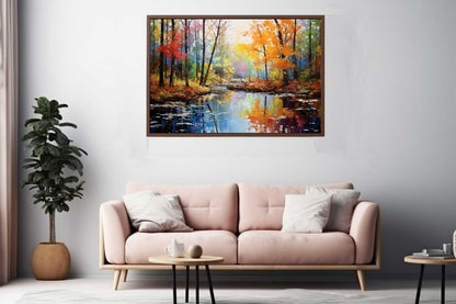 Rainbow Tree Art Canvas Art Print