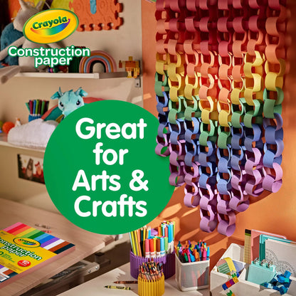 Construction Paper, 240 Pgs, School Supplies for Kindergarten, 10 Colors, Arts & Crafts Supplies, Classroom Must Haves