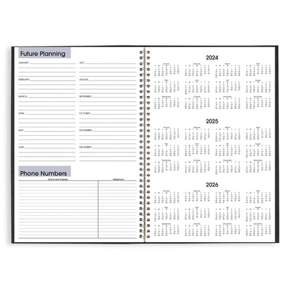 Dayminder 2025 Monthly Planner Black Large 8 X 12 - Monthly Planners