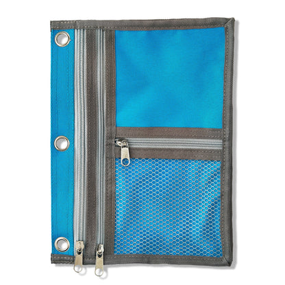 Blue Expandable Binder Pouch