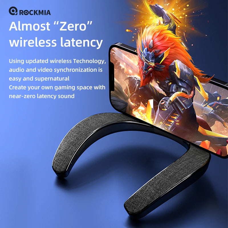 EBS-905 3W*2 Wearable Neckband Speaker Bluetooth 5.0 Hands-Free Ear-Free for TV Game Play Home Outdoor Use TF Card