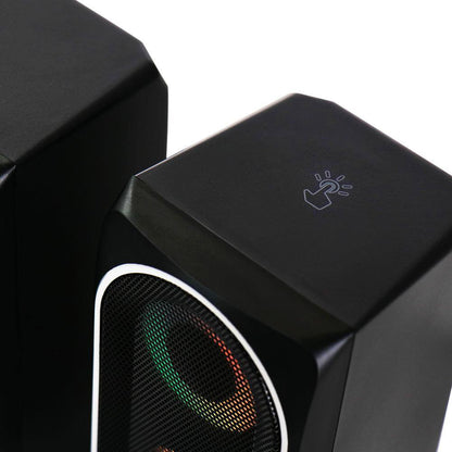 2.0 Computer Gaming Speakers with LED RGB Lights