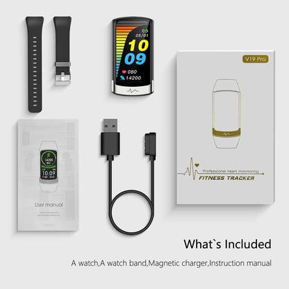 Morepro V19Pro-Multifunctional ECG(EKG) Smartwatch Health Tracker - Black Frrday 60% OFF🔥