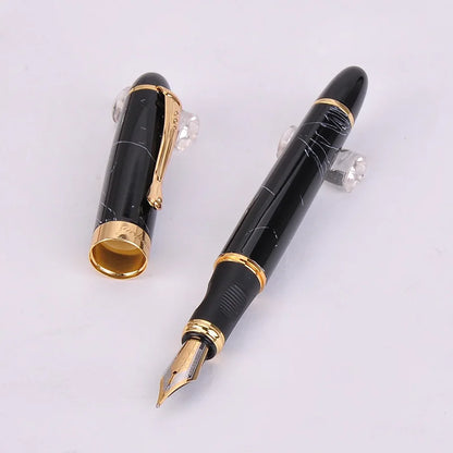 Jinhao X450 Luxury Dazzle Blue Fountain Pen High Quality Metal Inking Pens for Office Supplies School Supplies